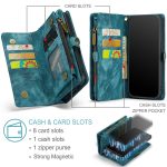CaseMe 008 magnetic detachable wallet case for iPhone 6 Plus, iPhone 7 Plus and more in teal