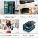 CaseMe 008 magnetic detachable wallet case for iPhone 6 Plus, iPhone 7 Plus and more in teal