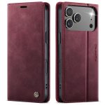 CaseMe 033 vintage RFID wallet case for iPhone 17 Pro in white