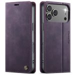 CaseMe 033 vintage RFID wallet case for iPhone 17 Pro in white