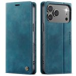 CaseMe 033 vintage RFID wallet case for iPhone 17 Pro in white